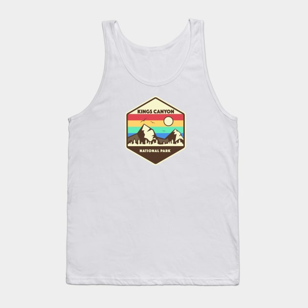 Kings Canyon National Park Retro Tank Top by roamfree